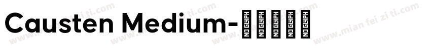Causten Medium字体转换